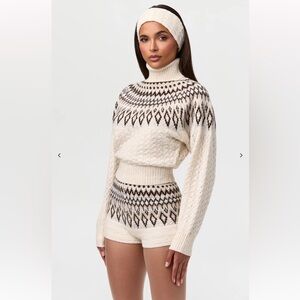 Naked Wardrobe Fair Isle Sweater Set